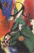 Franz Marc Monkeys (mk34) oil